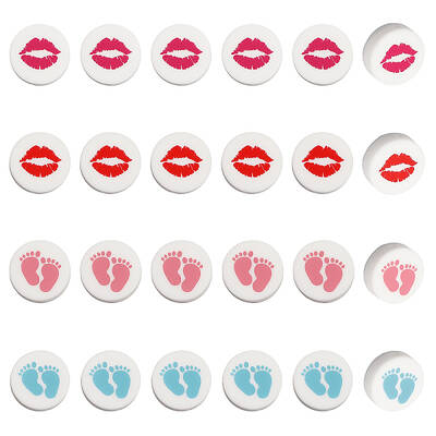 16Pcs 4 Style Food Grade Eco-Friendly Silicone Beads