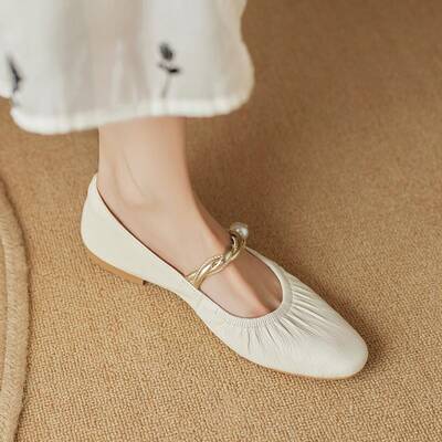 CHIKO Molara Round Toe Block Heels Mary Jane Shoes