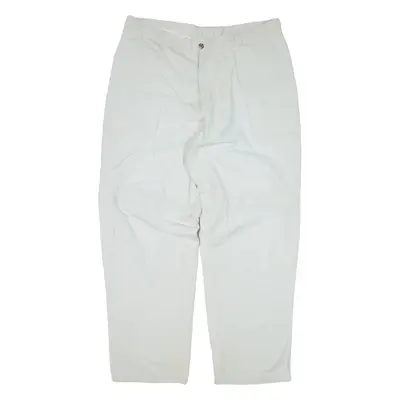Zip-off Trousers Grey Loose Straight Mens W35 L31