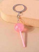 Cute Lollipop Charm Design Keychain, Fashionable Keychain for Women & Girls, Trendy All-match & Exquisite Keychain for Birthd...