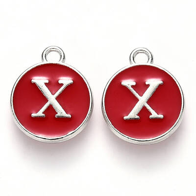 Platinum Plated Alloy Enamel Charms