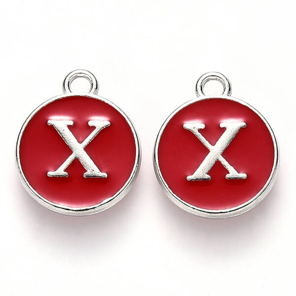 Platinum Plated Alloy Enamel Charms