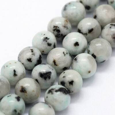 Natural Sesame Jasper/Kiwi Jasper Beads Strands