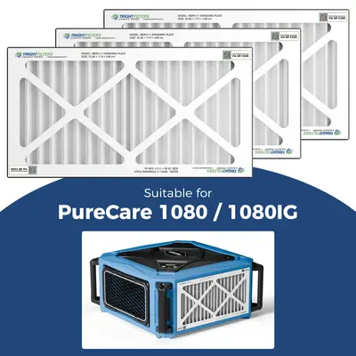 AlorAir 3 Pack MERV-11 Air Filter for Purecare 1080/1080IG