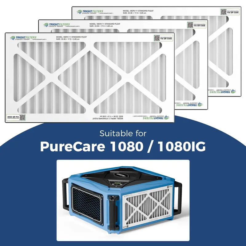 AlorAir 3 Pack MERV-11 Air Filter for Purecare 1080/1080IG