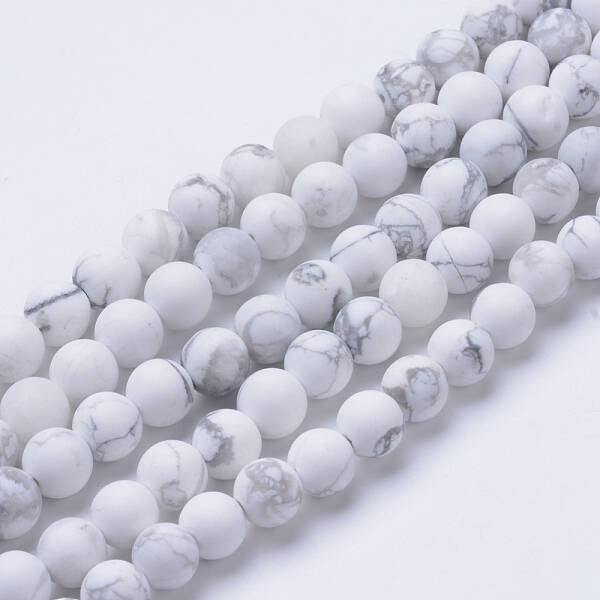 Natural Howlite Beads Strands