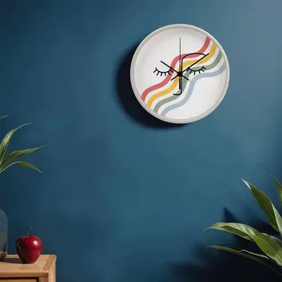 Artful Reflections - Modern Face Design Clock