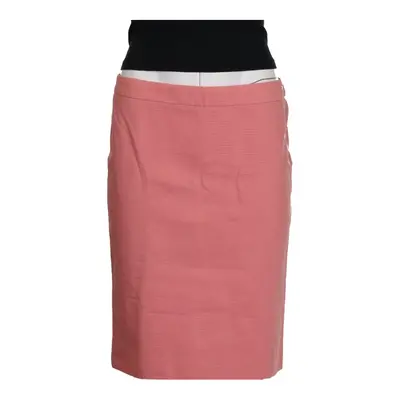 Valentino Roma Midi Skirt - 30W UK 10 Pink Cotton
