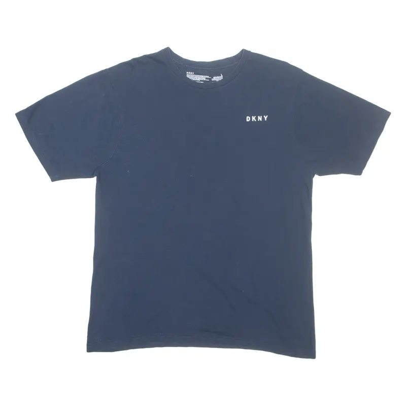 DKNY Mens T-Shirt Blue L