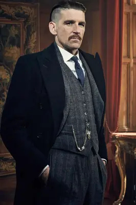 John Shelby Suit - John Shelby Suit Outfit - Peaky Blinder Package Mens Costume Arthur Shelby Vested Suit & Black Overcoat