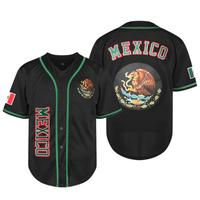 Men's Mexico Baseball Jersey, Eagle Mexico Baseball Button Down Jersey Shirts, Mexican Flag Baseball Jerseys Sports Shirt Ath...