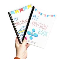 Multiplication and Division BUNDLE - My Multiplica and My Division Book with Dry Erase Learning Books