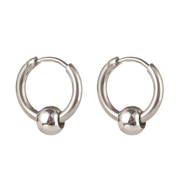 304 Stainless Steel Huggie Hoop Earrings