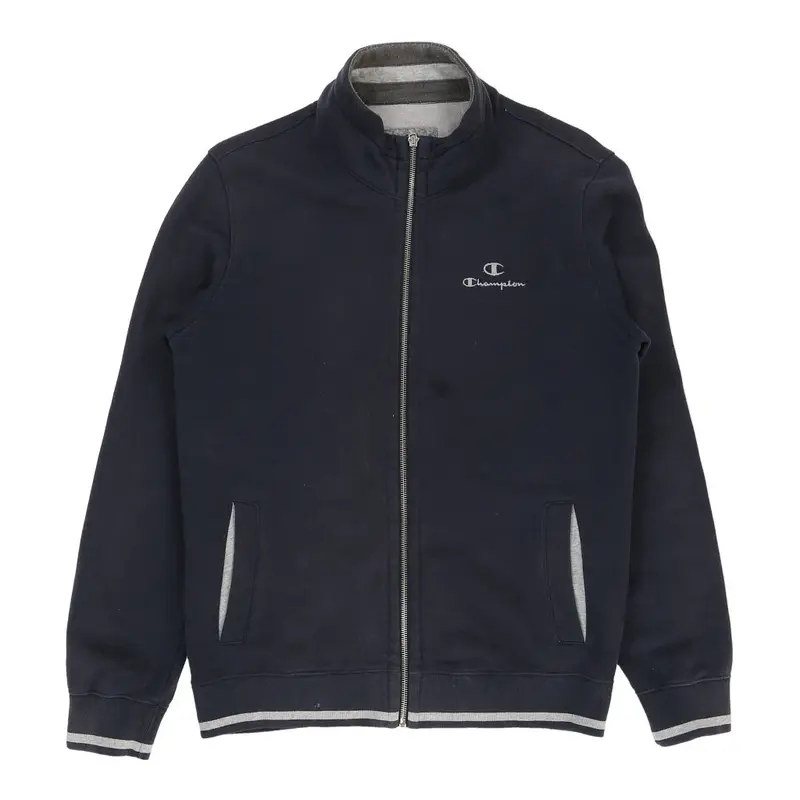 Champion Zip Up - Medium Navy Cotton Blend