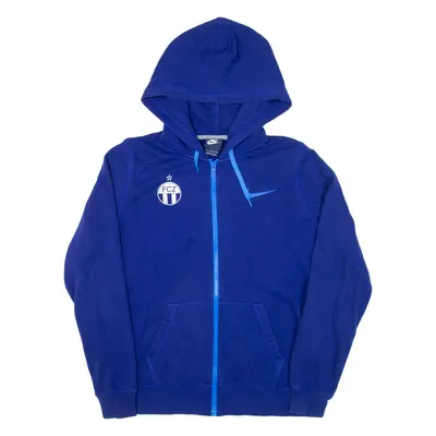 NIKE Boys Blue Hoodie Full Zip L