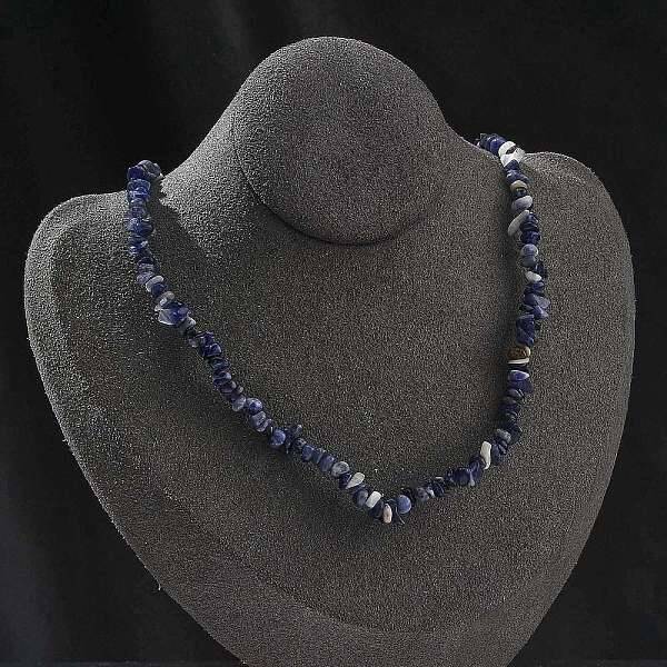 Natural Lapis Lazuli Chip Beaded Necklaces for Men Women
