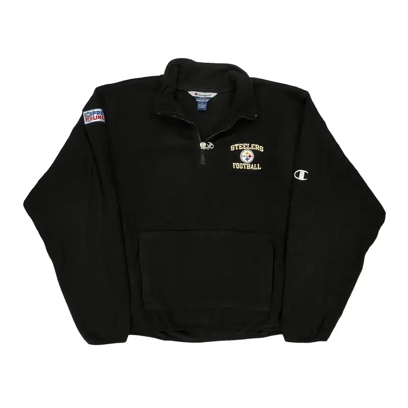 Pittsburgh Steelers Champion Nfl Fleece - XL Black Polyester | Size: x-large
