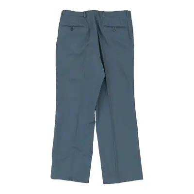 Unbranded Trousers - 34W 29L Blue Viscose Blend