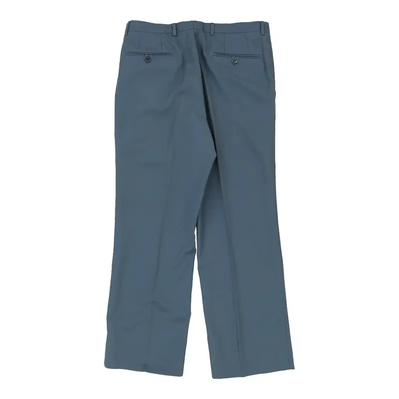 Unbranded Trousers - 34W 29L Blue Viscose Blend