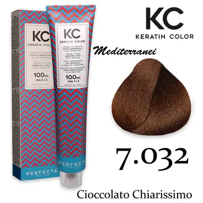Kc Crema Colorante Alla Cheratina 100 Ml 7.032