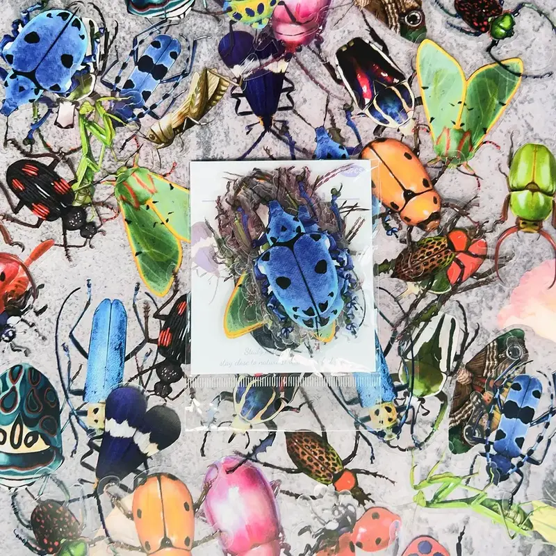 Natural Museum Themed Pattern Naughty Stickers, 40pcs/set Mixed Pattern Decorative Graffiti Sticker For DIY Craft Gift Cup, A...