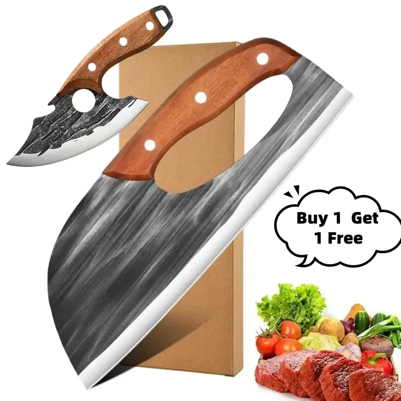 [Buy 1  Get 1 Free] For Only Today 2pcs kitchen knives, super sharp kitchen knives, meat cutters, kitchen knives and slicing ...