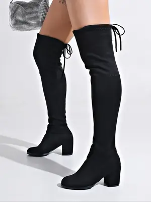 Women's Fashion Lace Up Over The Knee Boots for Summer 2025, Mother's Day Gift