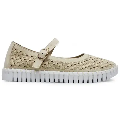 Ilse Jacobsen Tulip 3476 Nylon Polyurethane Women's Casual Shoes - Kit White - Size:US 6 Women