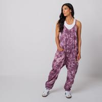 Women's Tank Romper - Purple Tie Dye