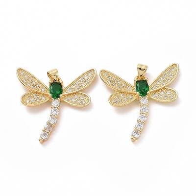 Brass Cubic Zirconia Pendants