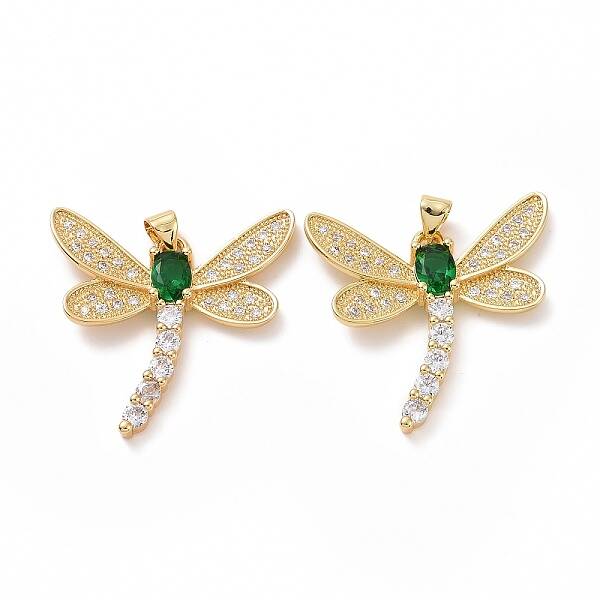 Brass Cubic Zirconia Pendants