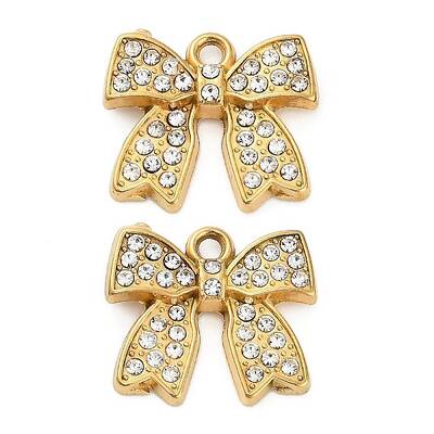 304 Stainless Steel Rhinestone Pendant