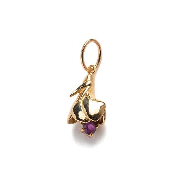 Ion Plating(IP) Brass Micro Pave Cubic Zirconia Pendants