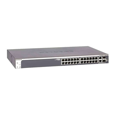 GS728TXP-100NES Netgear S3300 24x RJ45 PoE+ 2x Copper SFP+ Switch