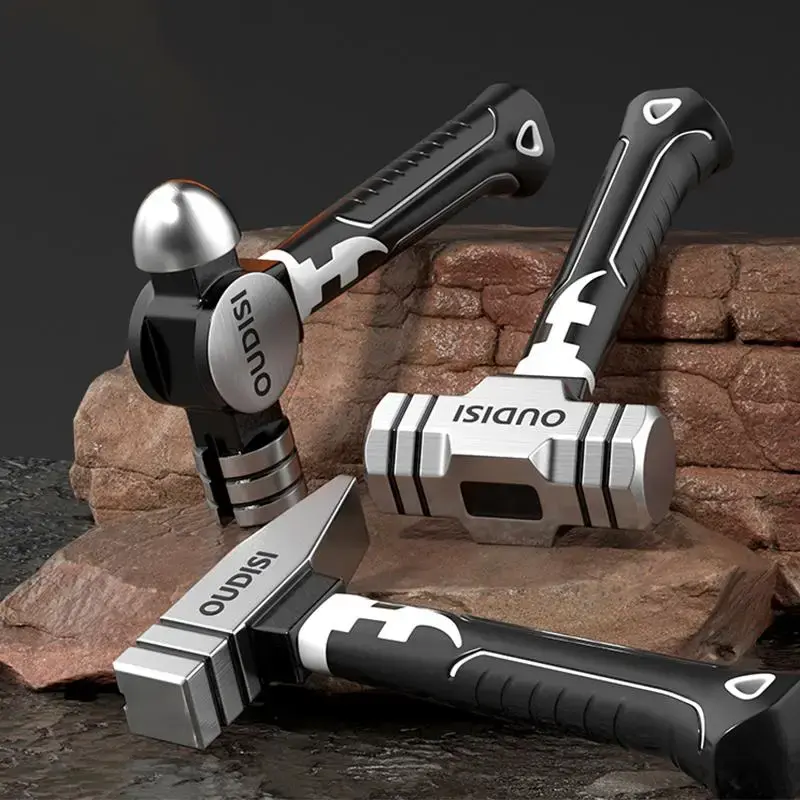 Mini Hammer, 18cm Multifunctional Mini Hammer, Short Handle Hammer, Professional Hand Tool for Home & Office Heavy Duty Hardw...