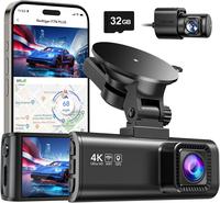 REDTIGER Dash Cam Front Rear 4K/2.5K Full HD with Built-in Wi-Fi GPS, 3.16” IPS Screen, Night Vision, 170° Wide Angle, WDR...