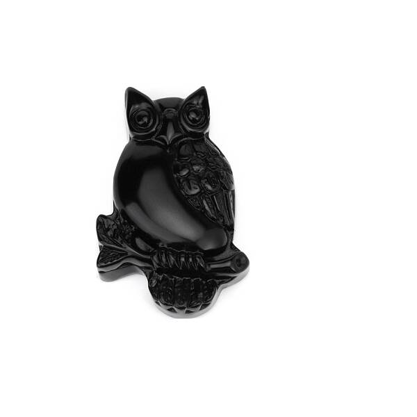 Natural Obsidian Carved Big Pendants