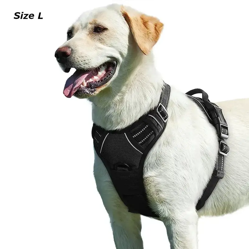 Reflective Dog Harness, Soft Padded Dog Vest Harness for Dogs Outdoor Walking Training Running, Suitable for Large Dogs, Dog ...