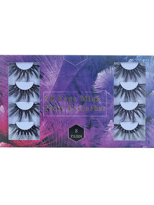 Bonus buy 8 Pairs 3D False Eyelashes Cat Eye Sexy Look Soft Reusable