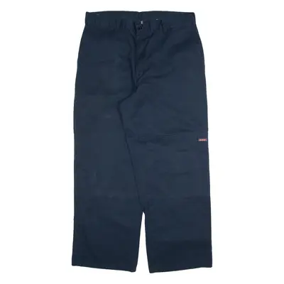 DICKIES Mens Trousers Blue Relaxed Straight W36 L30