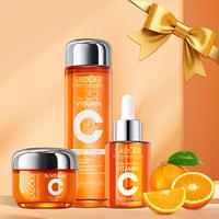 Korean 5X Vitamin C Skincare Set,3-In-1 Skincare Kit with Face Toner, Serum & Cream, Moisturizing Skincare Gift Set for Anti-...
