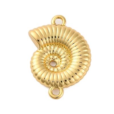 Rack Plating Brass Shell Shape Connector Charms