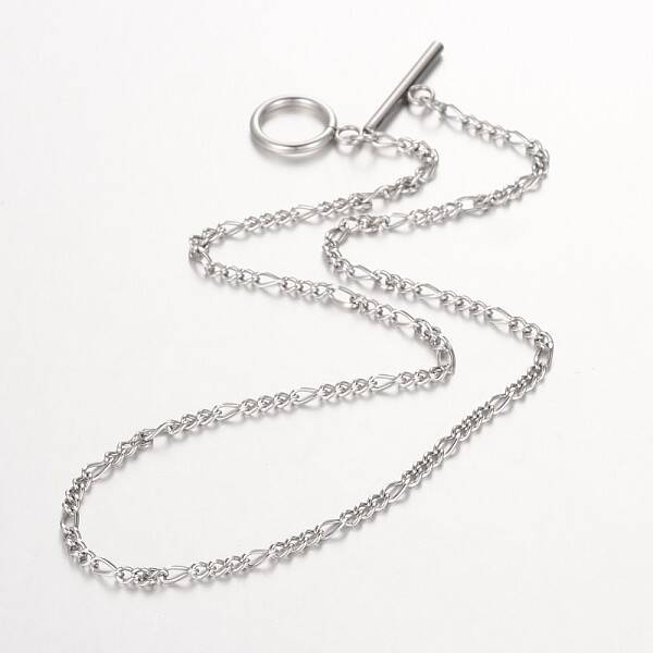 Tarnish Resistant 304 Stainless Steel Figaro Chain Necklace