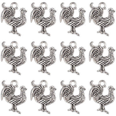 50Pcs Tibetan Style Alloy Pendants