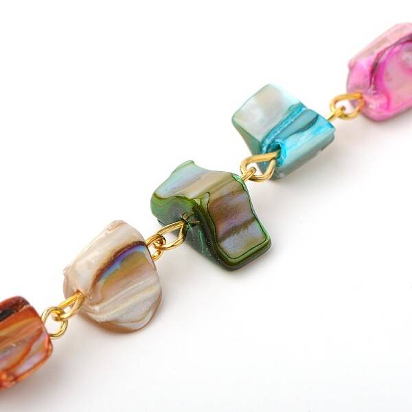 Handmade Sea Shell Beads Chains for Necklaces Bracelets Making