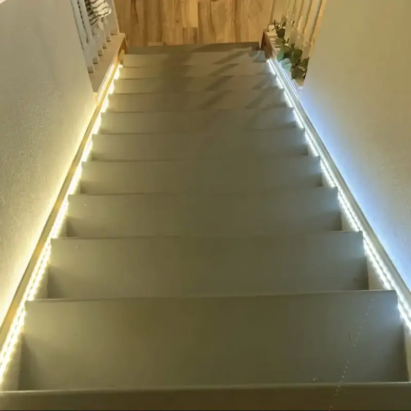 Under Cabinet Light Strip for Bedroom Kitchen Indoor, Battery Required Basement Trunk Counter Light (Battery Not Included) Am...