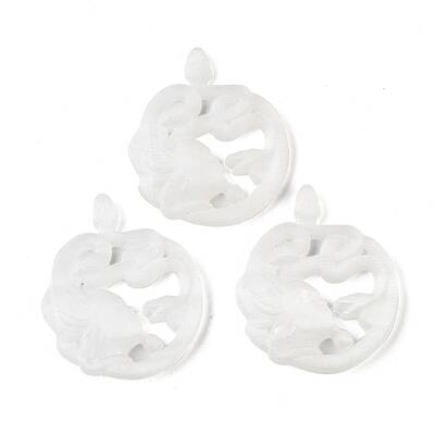 Natural Selenite Carved Medusa Figurines
