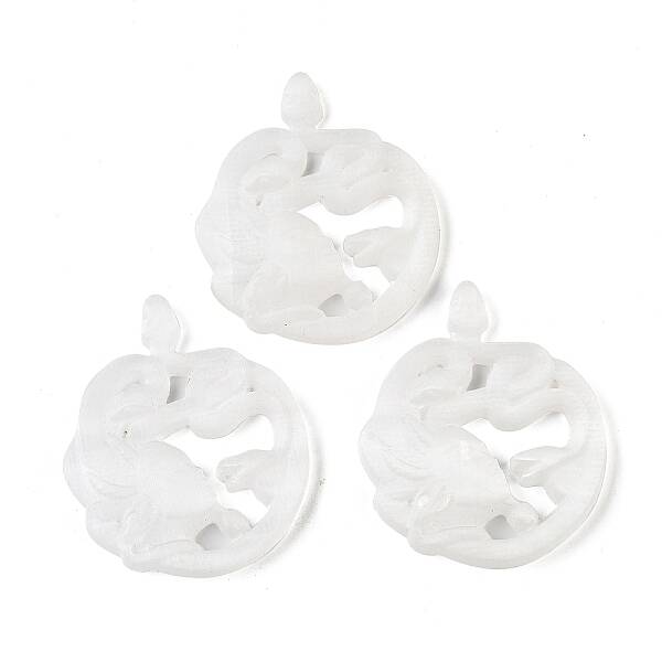 Natural Selenite Carved Medusa Figurines
