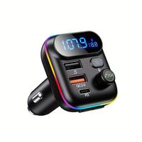 Bluetooth Adapter for Car, Wireless FM Radio Transmitter, Wireless Bluetooth 5.0, MP3 Music Player, QC3.0 + PD 20W USB Car Ch...