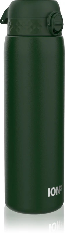 Ion8 Leak Proof Stainless Steel Water Bottle Large Dark Green 1200ml